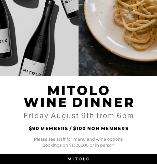 Mitolo Wine Dinner at Semaphore Hotel